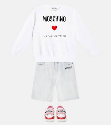 Printed cotton jersey sweatshirt | Moschino Kids
