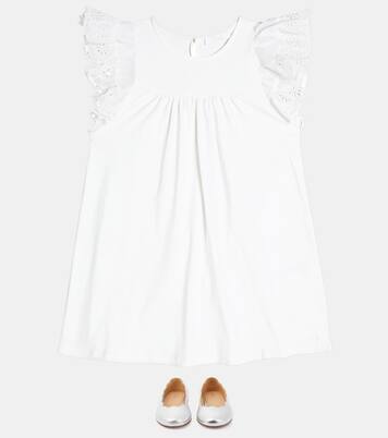 Ruffled cotton dress | Chloé Kids