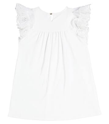 Ruffled cotton dress | Chloé Kids