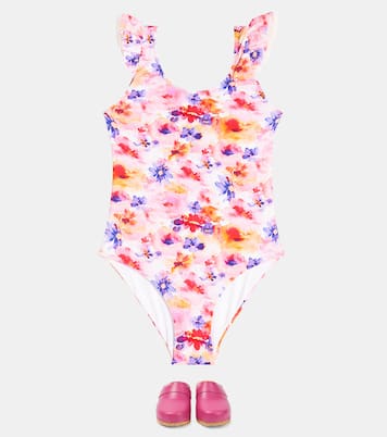 Ruffled floral swimsuit | Il Gufo
