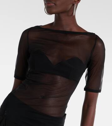 Top aus Mesh | Nensi Dojaka