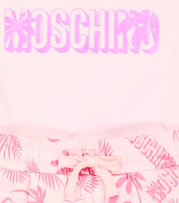Cotton T-shirt and skirt set | Moschino Kids