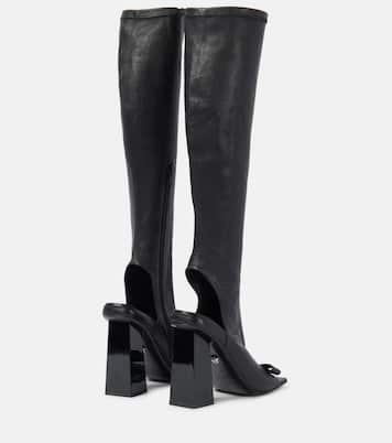 Botas altas Gianni Ribbon de piel | Versace