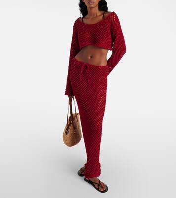 Crop top Magen de mezcla de algodón | Bananhot