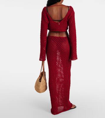 Crop top Magen de mezcla de algodón | Bananhot