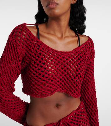 Crop top Magen de mezcla de algodón | Bananhot