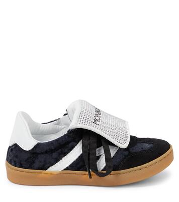 Logo suede sneakers | Monnalisa