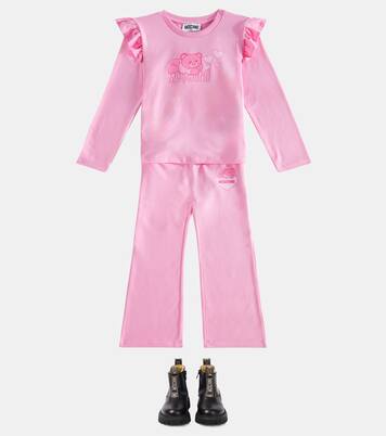 Logo leather Chelsea boots | Moschino Kids