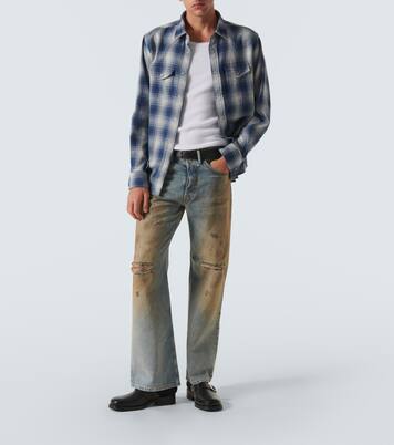 2021M distressed wide-leg jeans | Acne Studios
