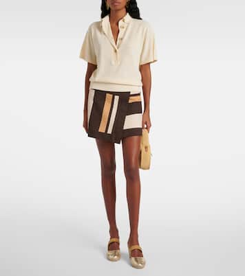 Siena 70 metallic leather espadrille wedges | Malone Souliers