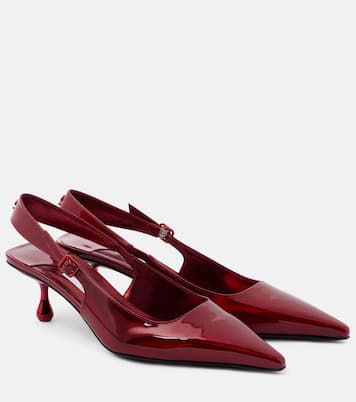 Amel 50 patent leather slingback pumps | Jimmy Choo