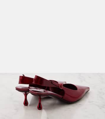 Amel 50 patent leather slingback pumps | Jimmy Choo
