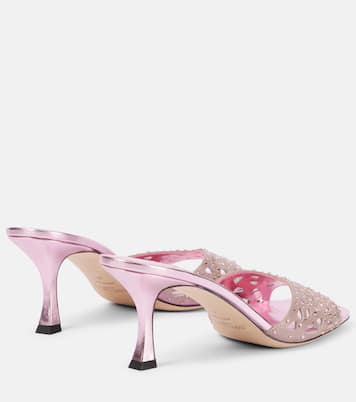 Pantoletten Skye 70 aus Satin mit Kristallen | Jimmy Choo