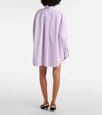 Diana asymmetric striped cotton shirt | The Attico