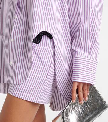 Diana asymmetric striped cotton shirt | The Attico