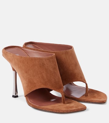 Sandalen Lorena 100 aus Veloursleder | Paris Texas