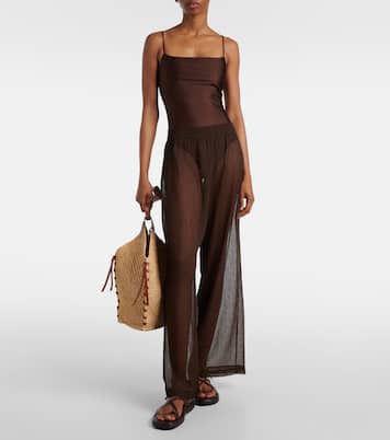 Pantalon droit Mika à taille haute | Jade Swim