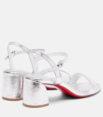 Sandali Miss Jane 55 in pelle metallizzata | Christian Louboutin