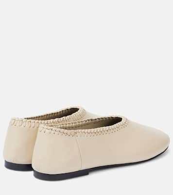 Park embroidered leather ballet flats | A.Emery