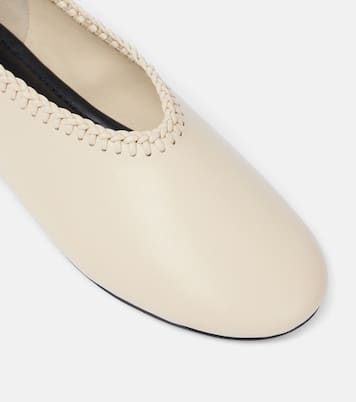 Park embroidered leather ballet flats | A.Emery
