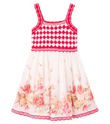 Scarborough cochet floral cotton dress | Zimmermann Kids