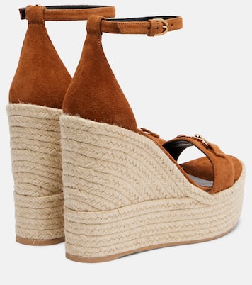 Medusa '95 suede espadrille wedges | Versace
