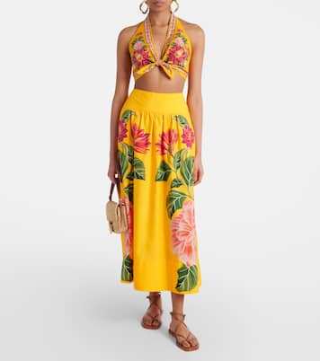 Cropped-Top Spring Awakening aus Baumwolle | Farm Rio