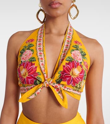 Cropped-Top Spring Awakening aus Baumwolle | Farm Rio