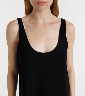 Ari cropped crêpe tank top | Leset