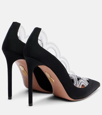 Pumps Je T'Aime 105 mit Kristallen | Aquazzura