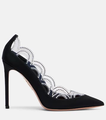 Pumps Je T'Aime 105 mit Kristallen | Aquazzura