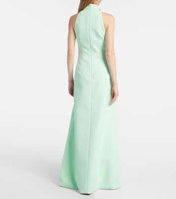 Verzierte Robe Priscilla aus Crêpe | Safiyaa