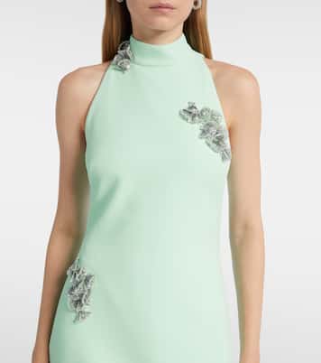 Verzierte Robe Priscilla aus Crêpe | Safiyaa