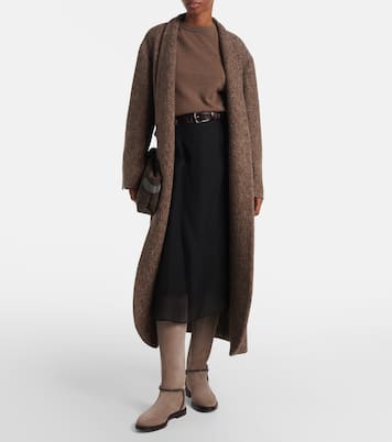 Monili suede knee-high boots | Brunello Cucinelli