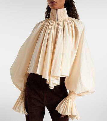 Durer cotton-blend blouse | Khaite