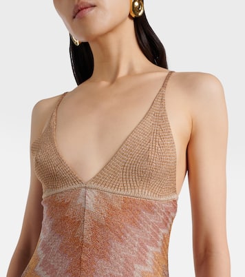 Lamé midi dress | Missoni