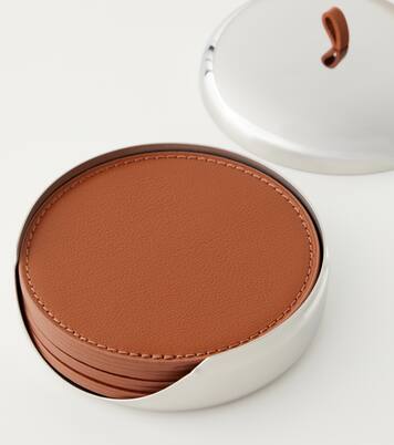 Sky set of 4 leather coasters by Aurélien Barbry | Georg Jensen