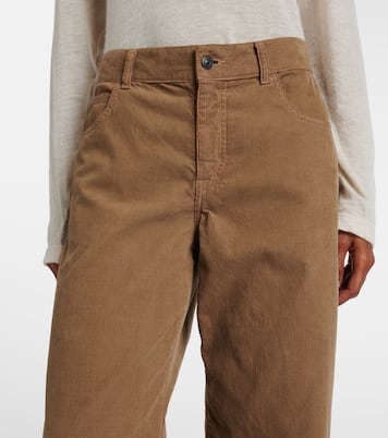Weite Low-Rise-Hose Eglitta aus Cord | The Row