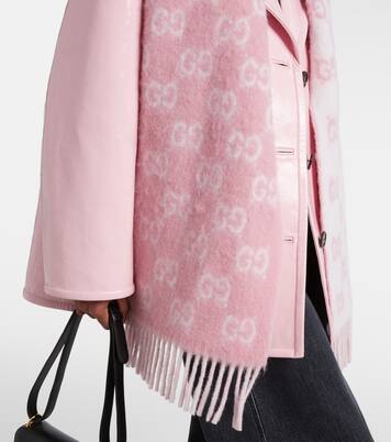 Sciarpa in misto lana e alpaca GG | Gucci