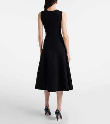 Besticktes Midikleid aus Jacquard | Oscar de la Renta