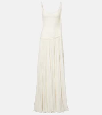 Vestido de fiesta Ana de crepé y chifón | Marmar Halim