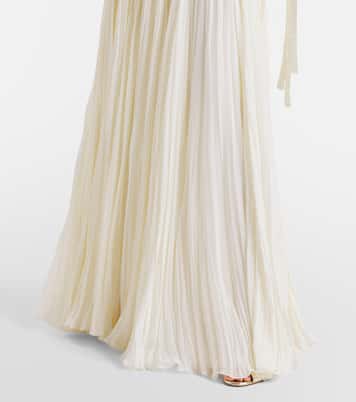 Vestido de fiesta Ana de crepé y chifón | Marmar Halim