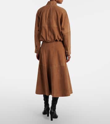 Midirock Bonnie aus Veloursleder | Simkhai