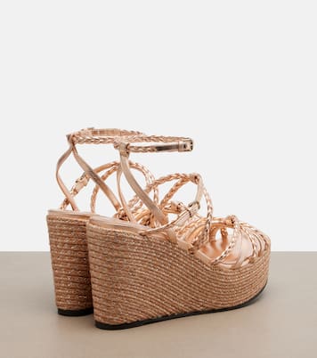 Espadrille-Sandalen Nyra aus Leder | Jimmy Choo