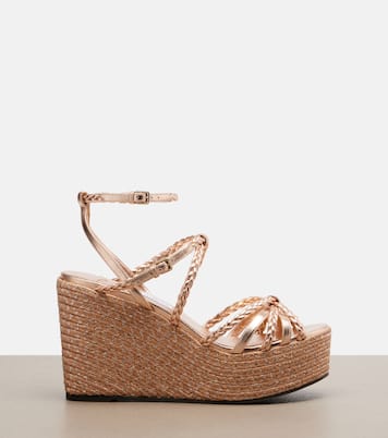 Espadrille-Sandalen Nyra aus Leder | Jimmy Choo