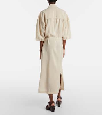 Hemdblusenkleid aus einem Seidengemisch | Lemaire