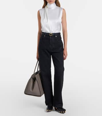 Barbara Medium leather top-handle bag | Bottega Veneta