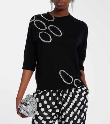 Verzierter Pullover aus Wolle | Dries Van Noten