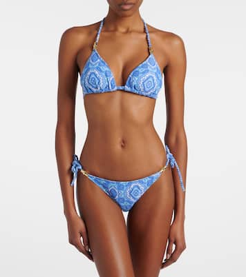 Bedrucktes Bikini-Oberteil Mykonos | Heidi Klein