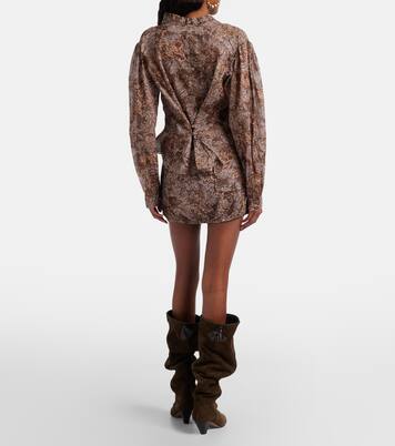 Coralie printed cotton miniskirt | Isabel Marant